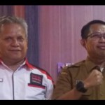 Pengurus PDBI Sumut saat memaparkan kesiapan atlet drumband Sumut untuk menghadapi PON 2024 (ANTARA/Juraidi)-1687417797