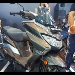 Suzuki Burgman Street 125EX pada ajang IMOS+ 2023. (ANTARA/Chairul Rohman)-1698232133