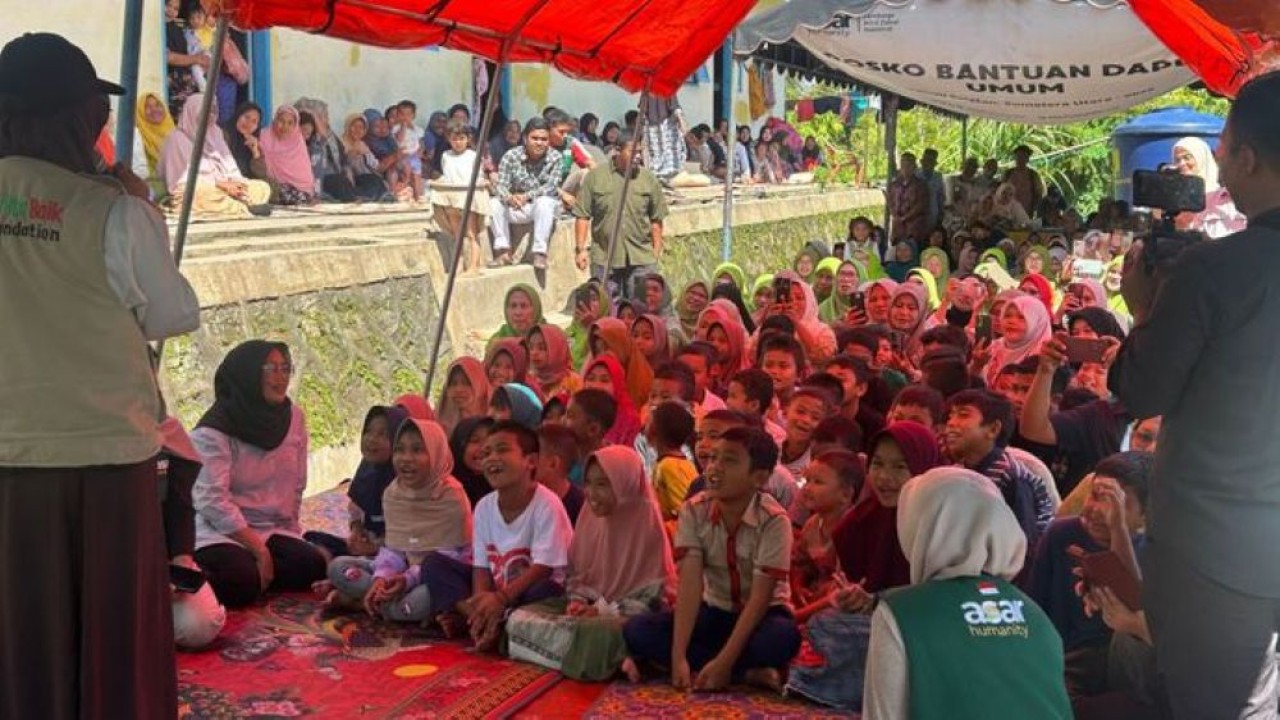 Menteri PPPA Arifah Fauzi turun langsung ke Tapanuli Selatan, Sumatra Utara. (Foto: Dok/Nusantara TV)