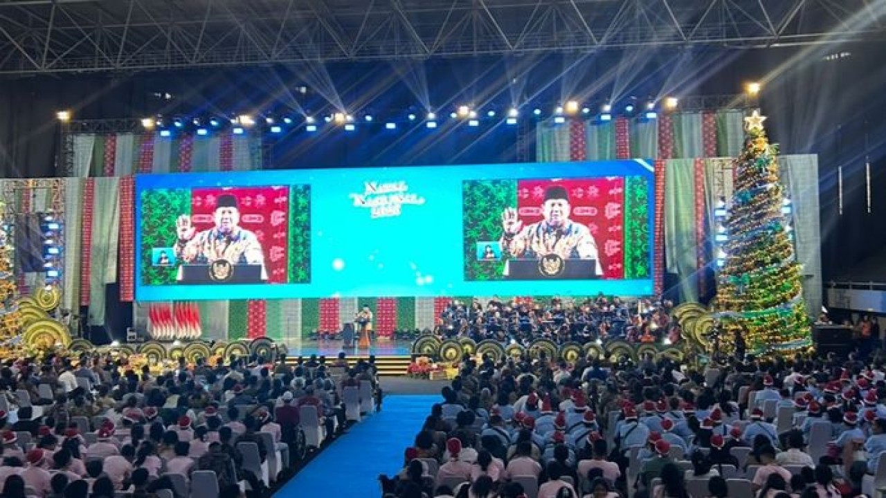 Prabowo Subianto di Natal Nasional (NTVnews)