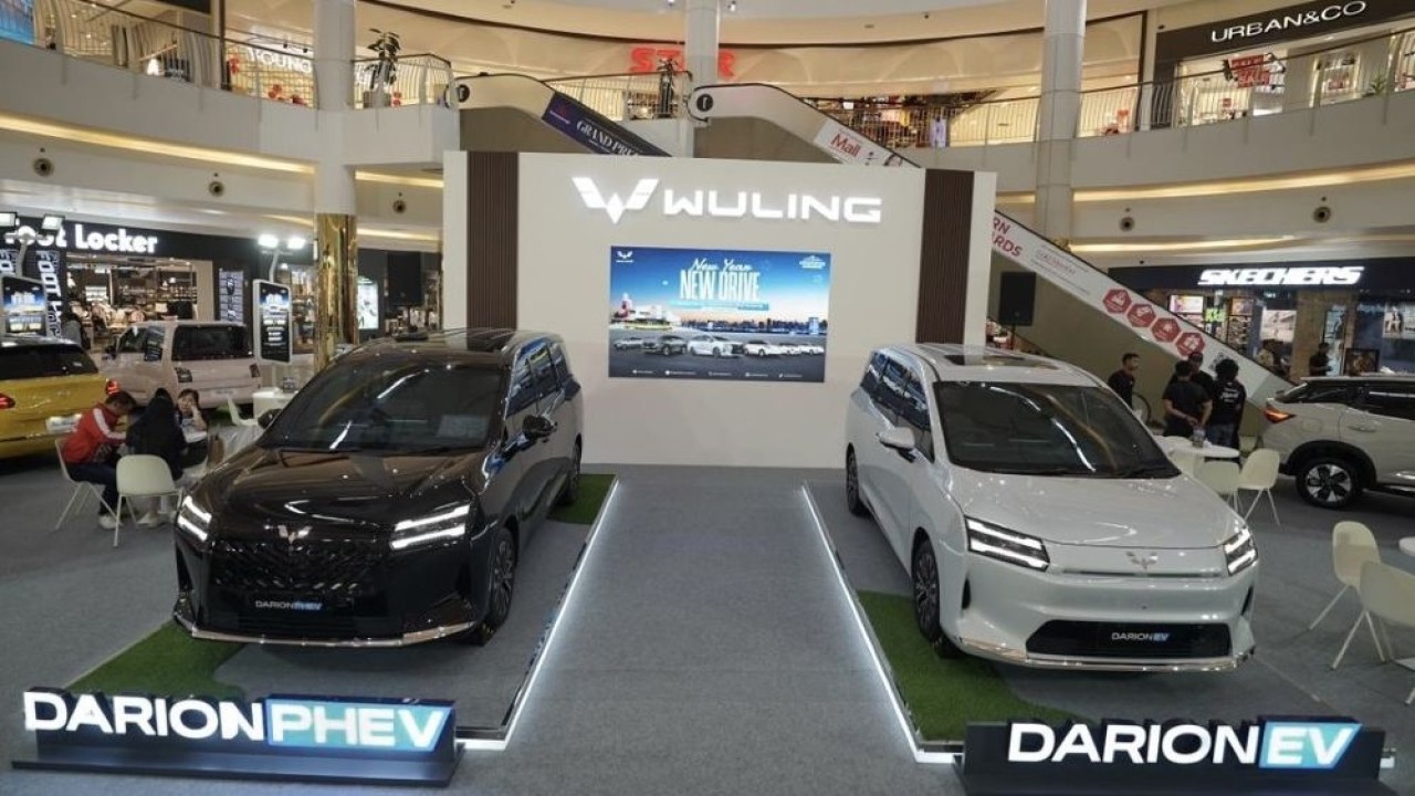 Wuling turut memperkenalkan produk terbaru Wuling Darion dengan tagline "Evolving Family Moments" dalam pameran "New Year New Drive". (Foto: Istimewa/Wuling Motors)