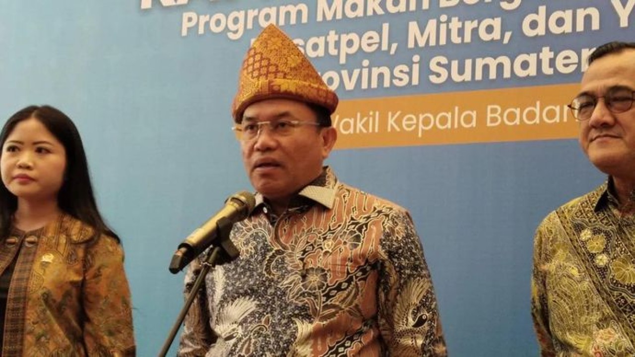 Wakil Kepala Badan Gizi Nasional Sony Sanjaya di Palembang, Sabtu 28 Februari 2026. ANTARA/M Imam Pramana (Istimewa)