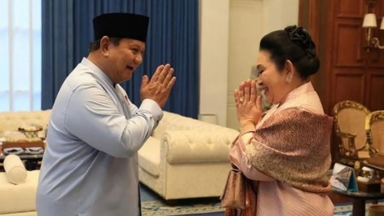 Prabowo ucapkan selamat ulang tahun untuk Titiek Soeharto dari Paris (Istimewa)