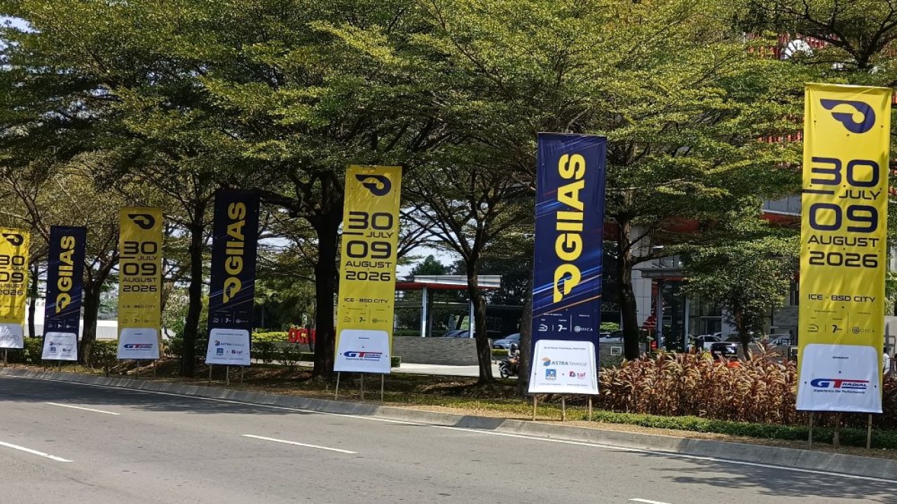 Pameran otomotif GIIAS 2026 bakal berlangsung di ICE BSD City, Kabupaten Tangerang, Banten, pada 30 Juli-9 Agustus 2026. (Foto: Adiantoro/NTV)