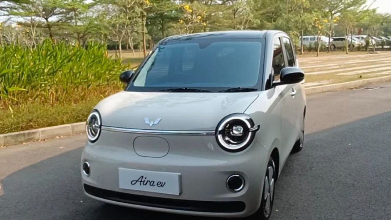 Wuling Aira ev hadir sebagai mobil listrik kompak yang dirancang untuk memenuhi kebutuhan mobilitas perkotaan. (Foto: Adiantoro/NTV)