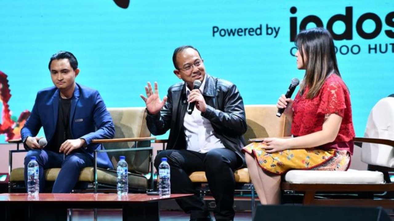 Corporate Secretary Pertamina, Arya Dwi Paramita (tengah), memaparkan Dual Growth Strategy Pertamina dalam sesi diskusi di IdeaFest 2026, JCC Senayan, Jakarta, Jumat (4/9/2026). (Foto: Dok/Istimewa/Pertamina)