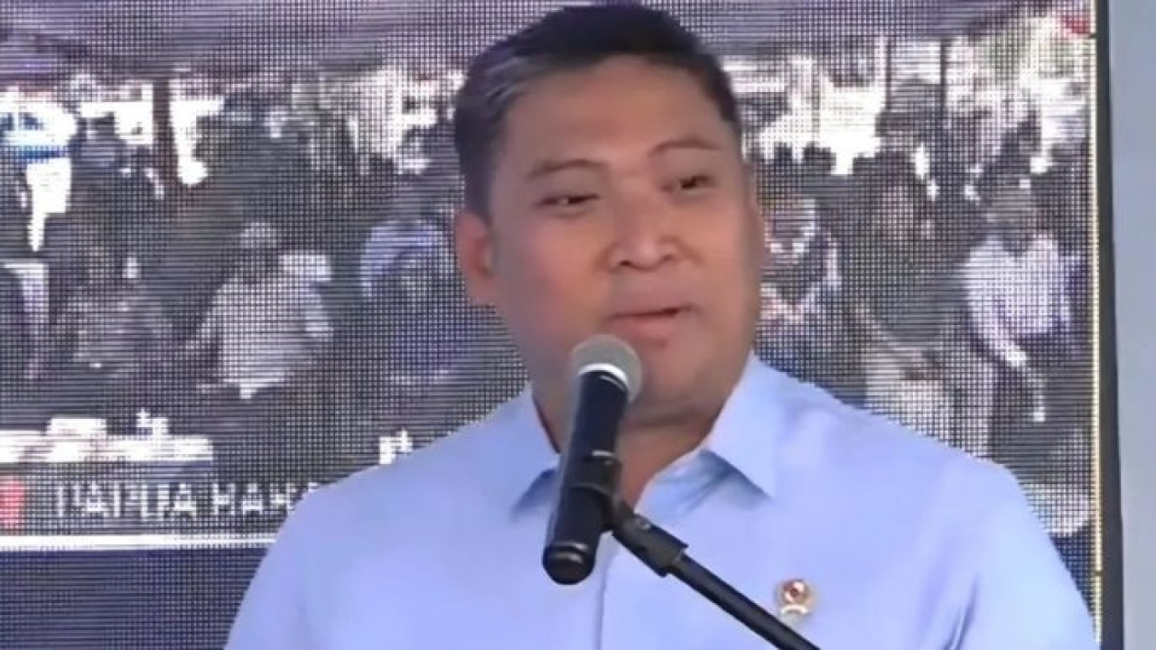 Tangkapan layar Kepala BGN Sudaryono dalam peresmian SPPG di wilayah 3T dan stunting tinggi secara serentak di Kabupaten Takalar, Sulawesi Selatan, Jumat, 2 Oktober 2026. (Antara)