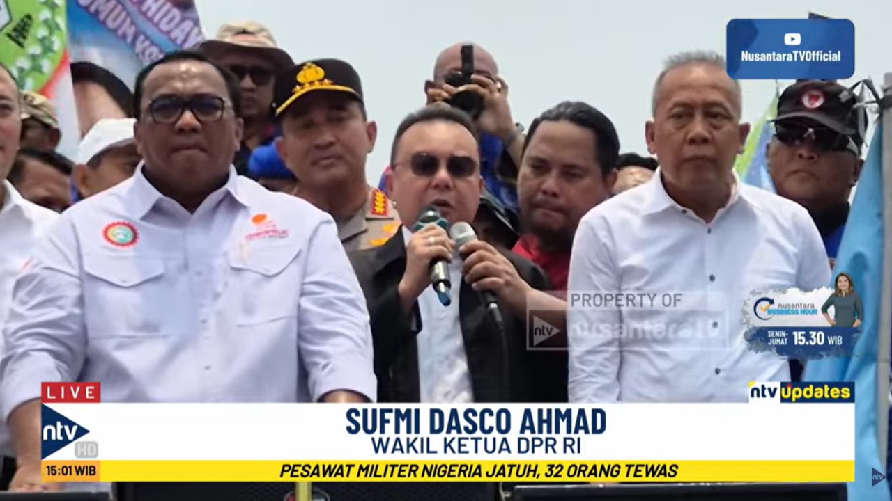 Wakil Ketua DPR RI Sufmi Dasco Ahmad menemui para buruh menyatakan bahwa pemerintah telah memenuhi komitmen untuk mengesahkan Undang-Undang Perlindungan Ketenagakerjaan